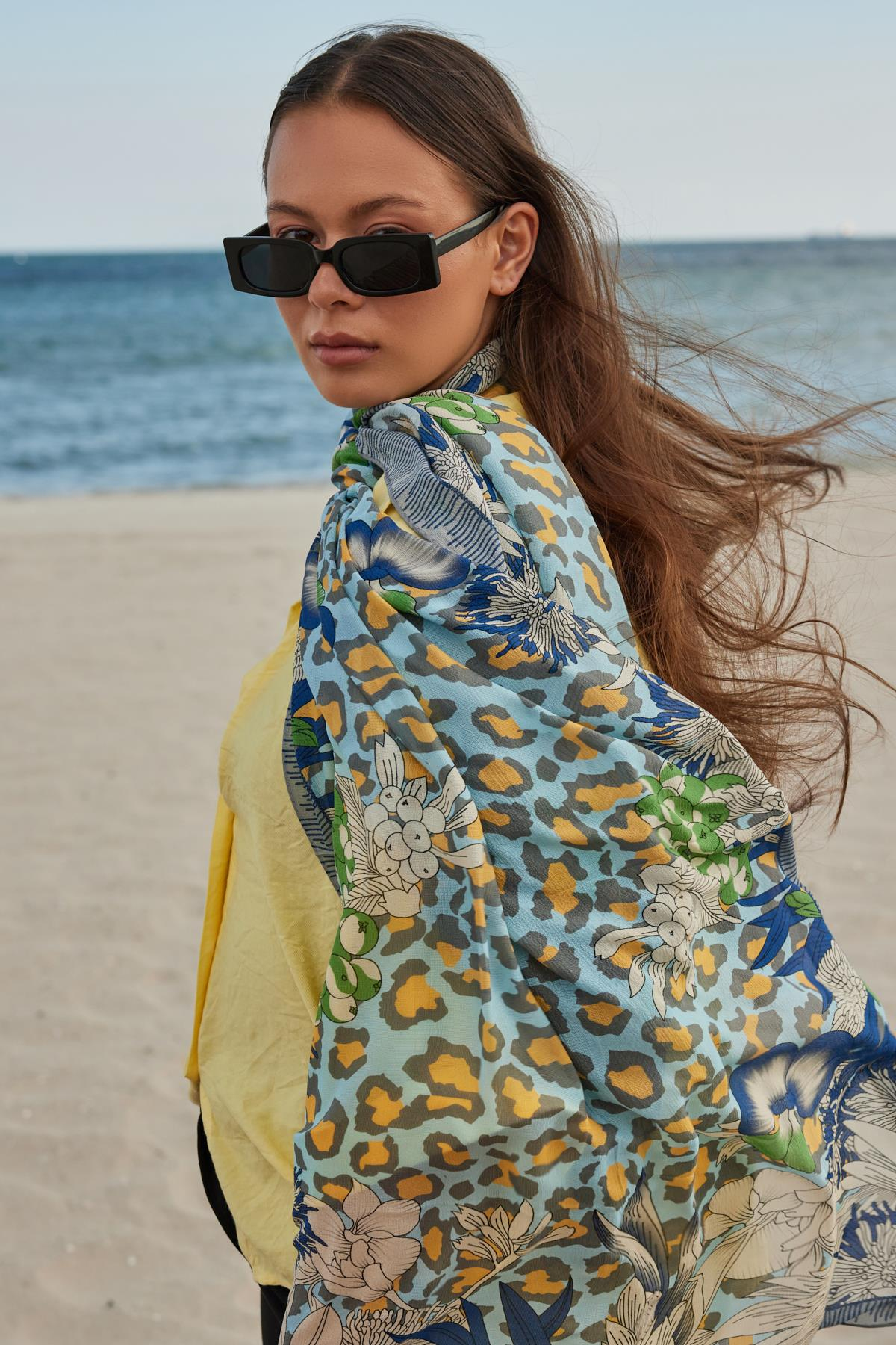 FENZA okyanus leopar şal